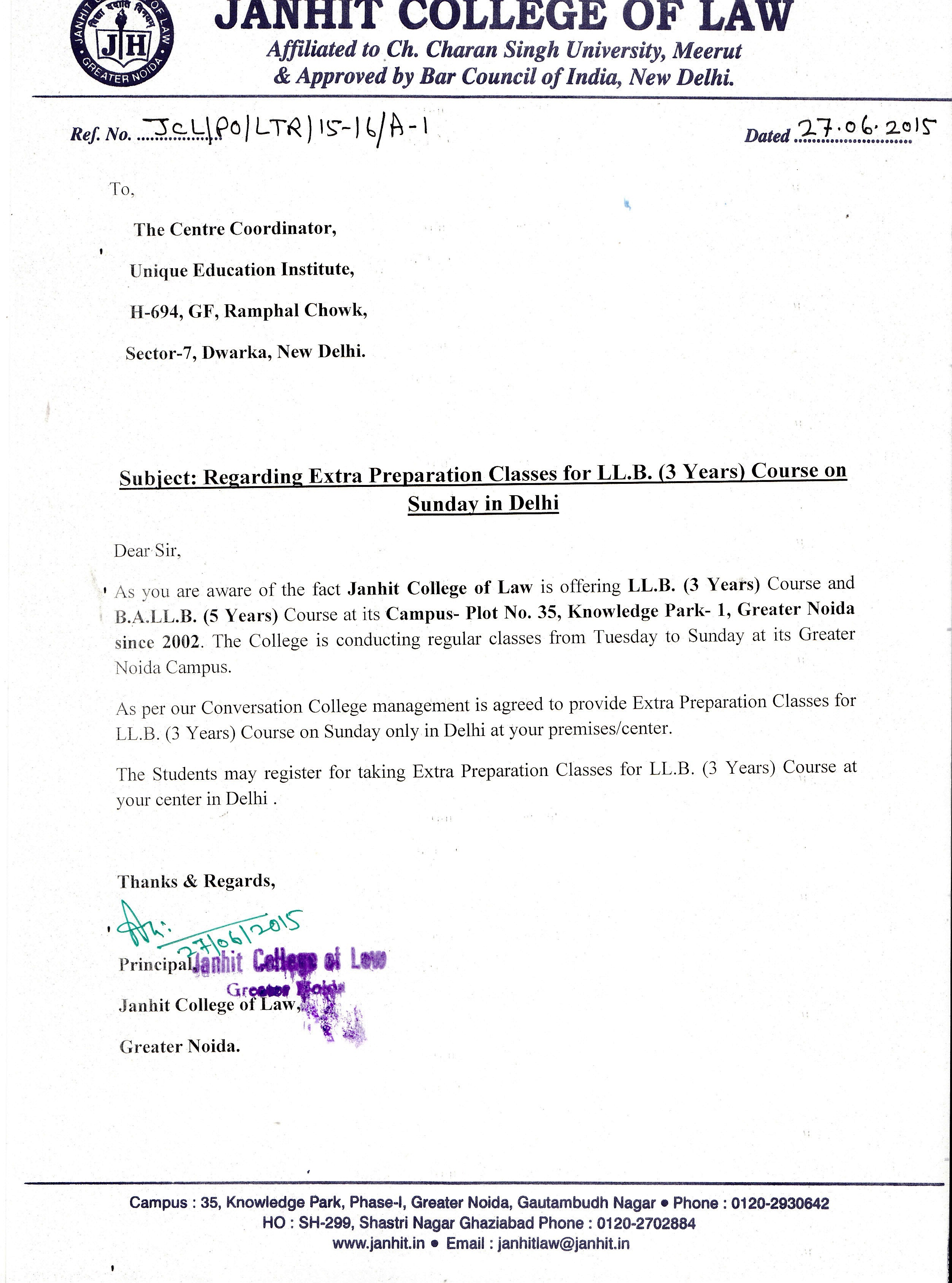 Janhit College of Law